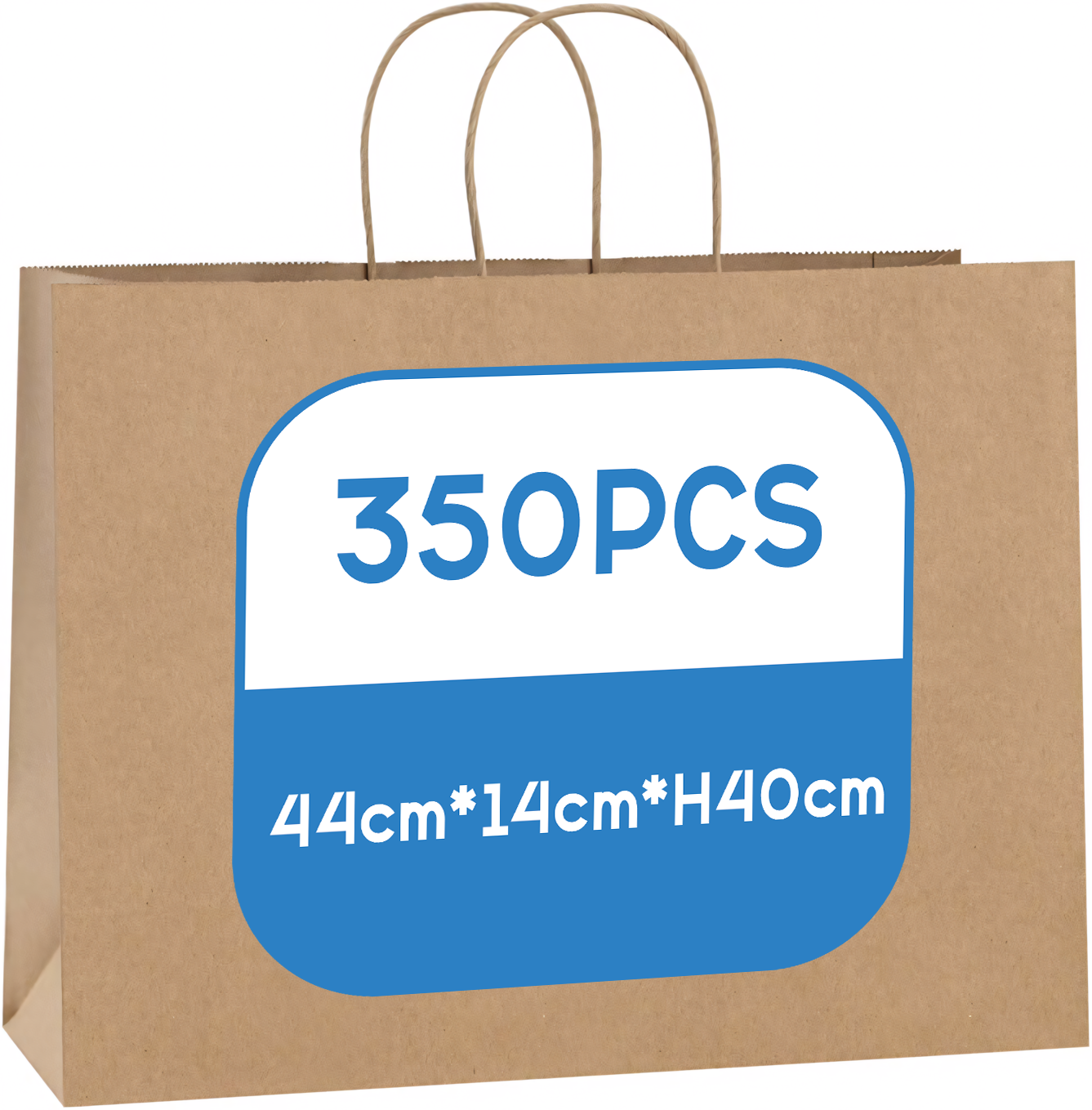 Kraft Paper Bag -  350pcs - 44*14*H40 cm Customizable LOGO printing