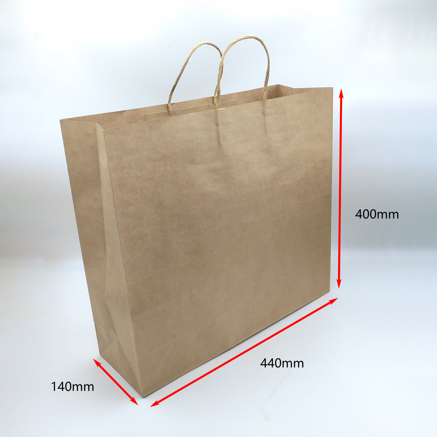 Kraft Paper Bag -  350pcs - 44*14*H40 cm Customizable LOGO printing